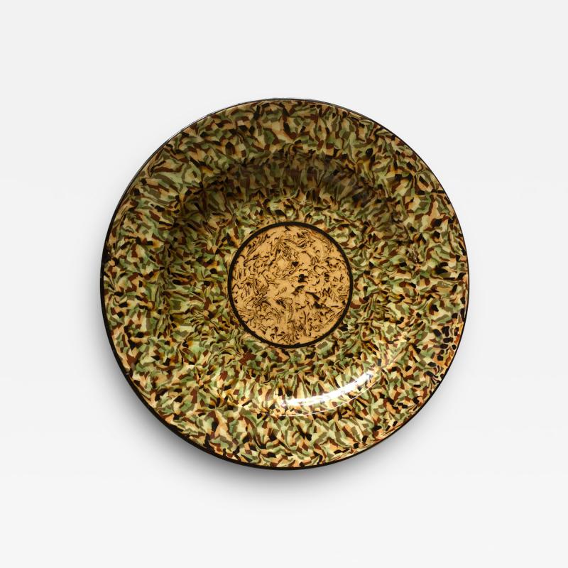 Mixed Earth plate signed Pichon a Uzes