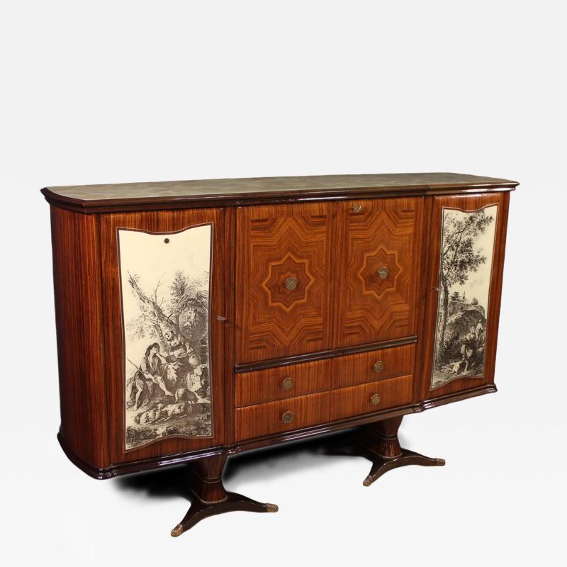 Mobile bar di design italiano Fratelli Rigamonti Desio Milano anni 40