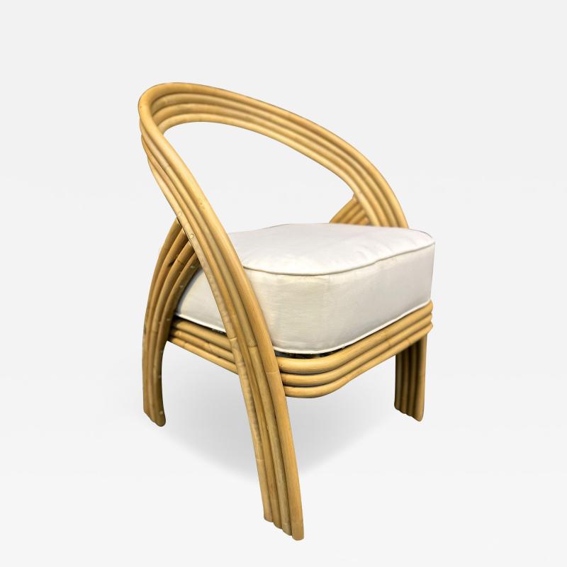 Modern Bamboo Bentwood Chair With Seating Cushion IDN 2024