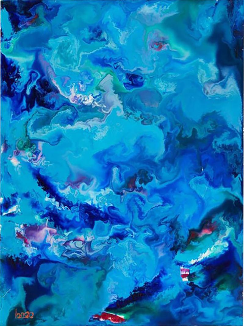 Modern Giovanni Longo Oil Painting on Canvas Favole Di Notte Fairy Tales 