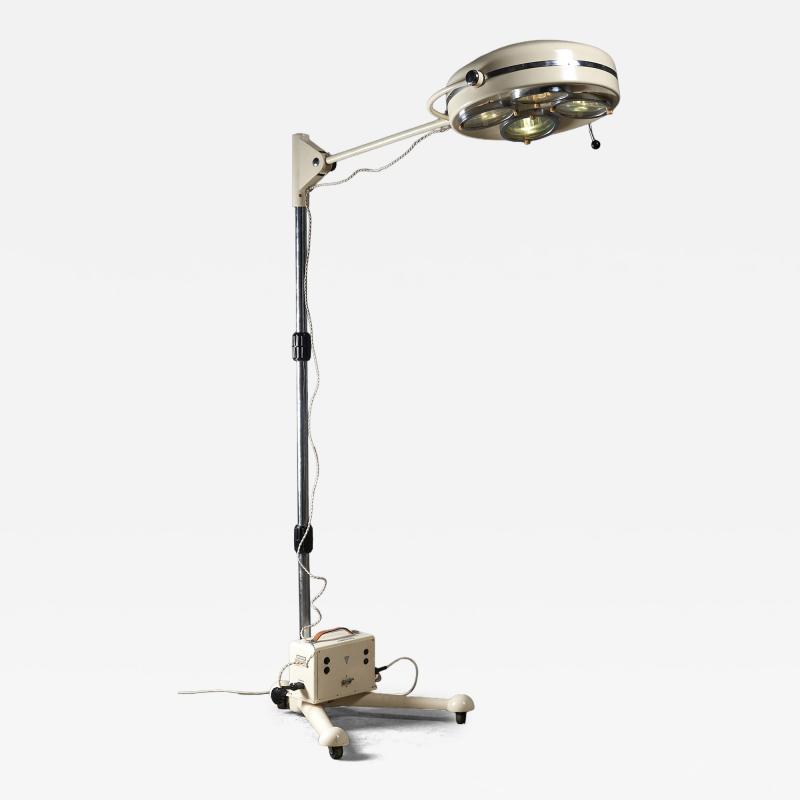 Modern Industrial Medical Floor Lamp with Original Crate 1970s