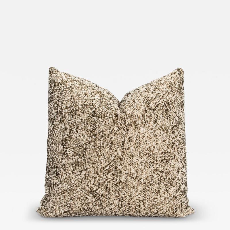 Modern Light Woven Pillow with Elitis Fabric by MOGUL