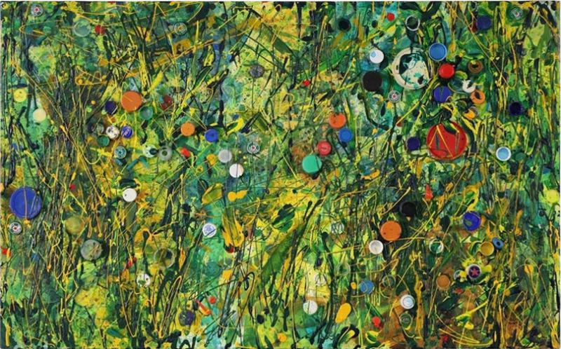 Modern Loreen Matsushima Abstract Art Oil Painting