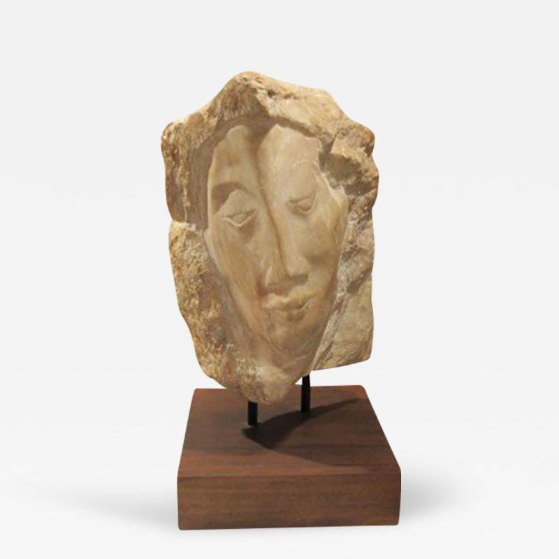 Modern Marble Sculpture of Female Bust