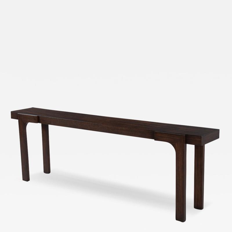 Modern Walnut Console Table