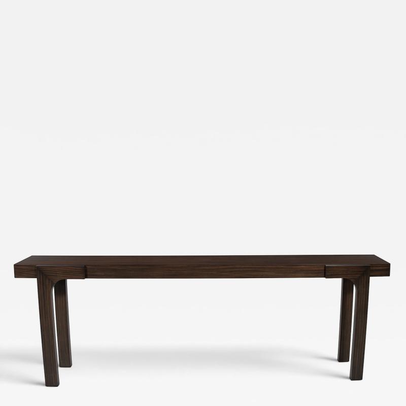 Modern Walnut Console Table