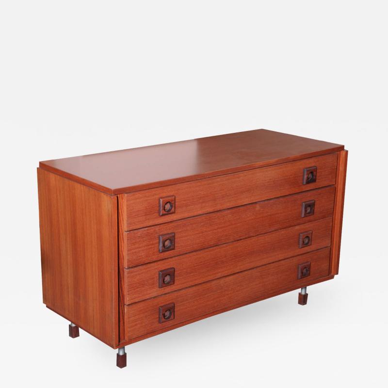 Modernist Four Drawer Dresser made in 1960 in Italy