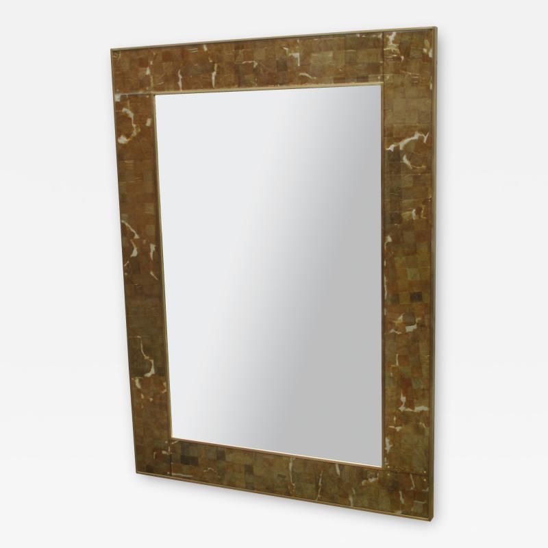 Modernist Limited Edition Mirror Crafted in Woven Mica