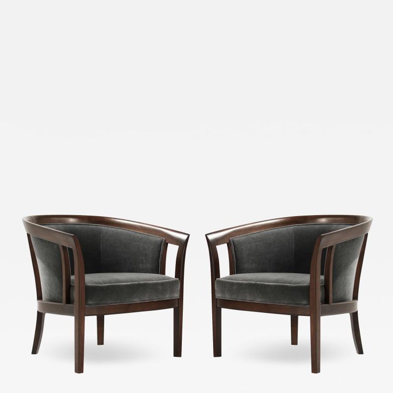 Modernist Oak Framework Lounge Chairs C 1950s