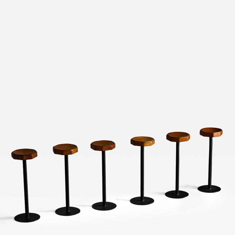 Modernist Pedestal Stool France Mid 20th Century