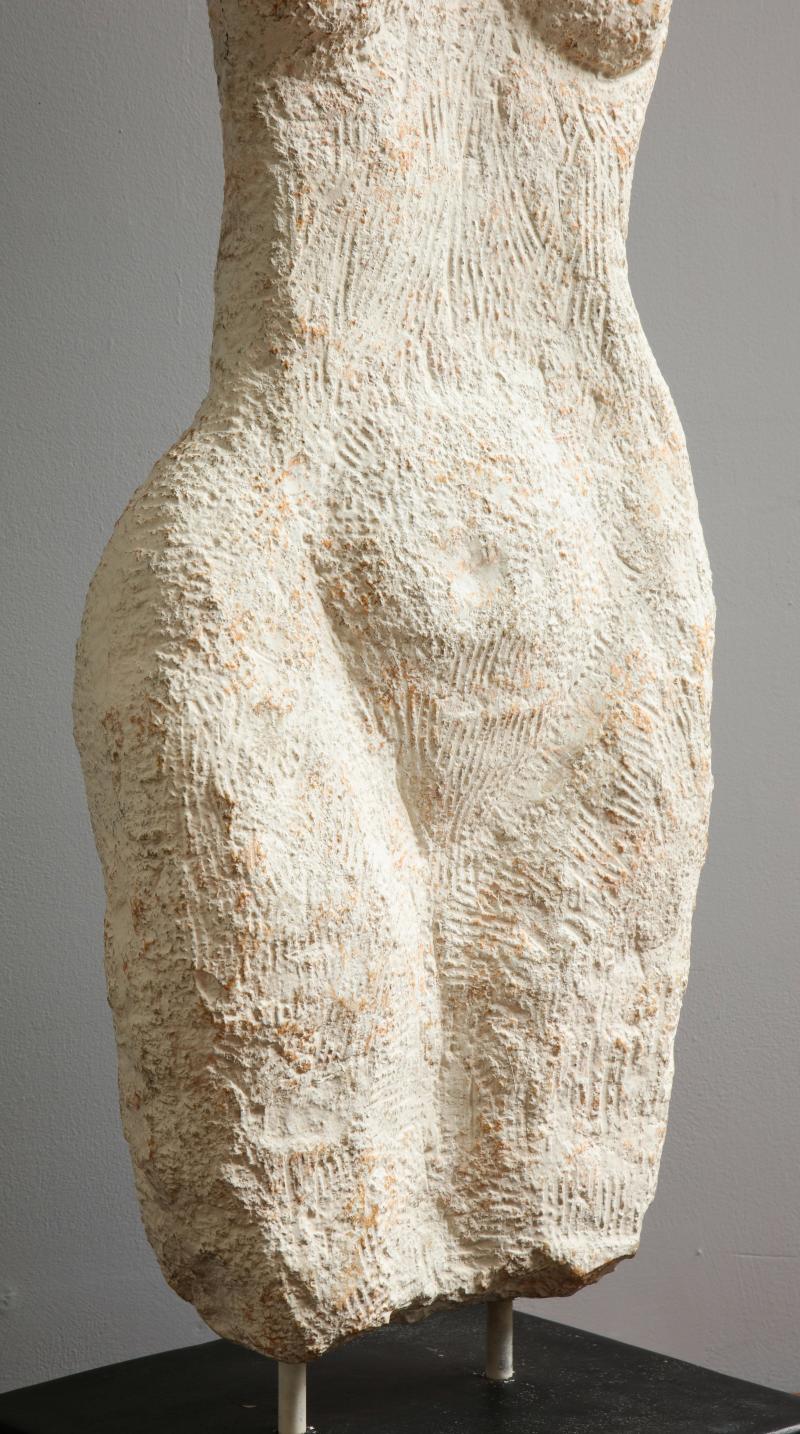 Modernist Stone Sculpture Of A Female Nude Torso