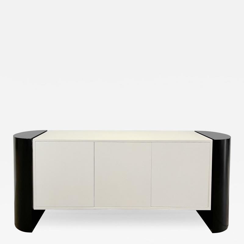 Modernist Two Tone Lacquered Credenza