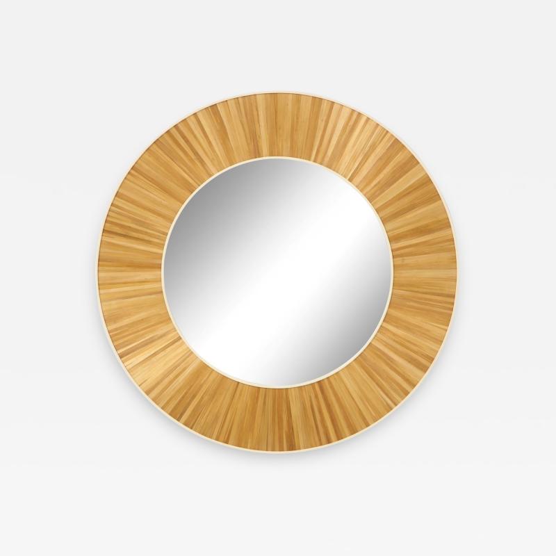 Modernist round mirror