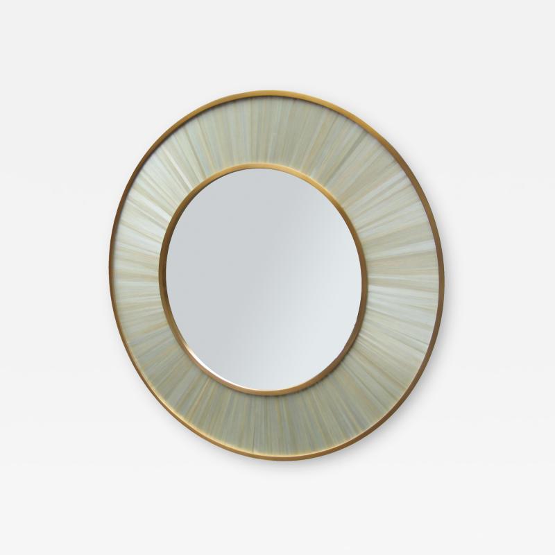 Modernist round mirror of Contemporary design 