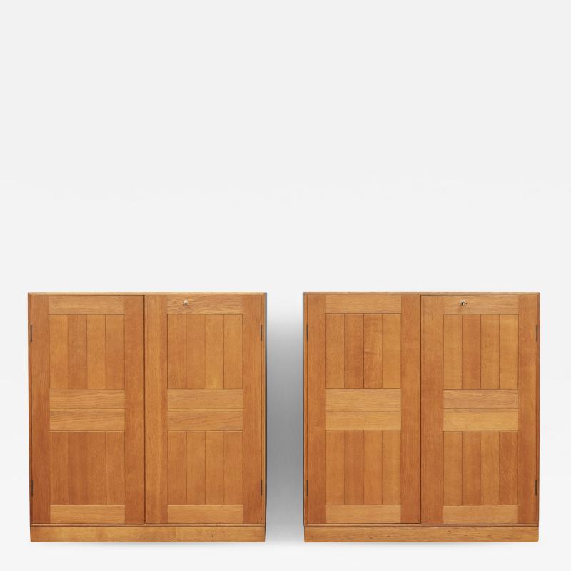 Mogens Koch Mogens Koch Oak Cabinets or Nightstands by Rud Rasmussen