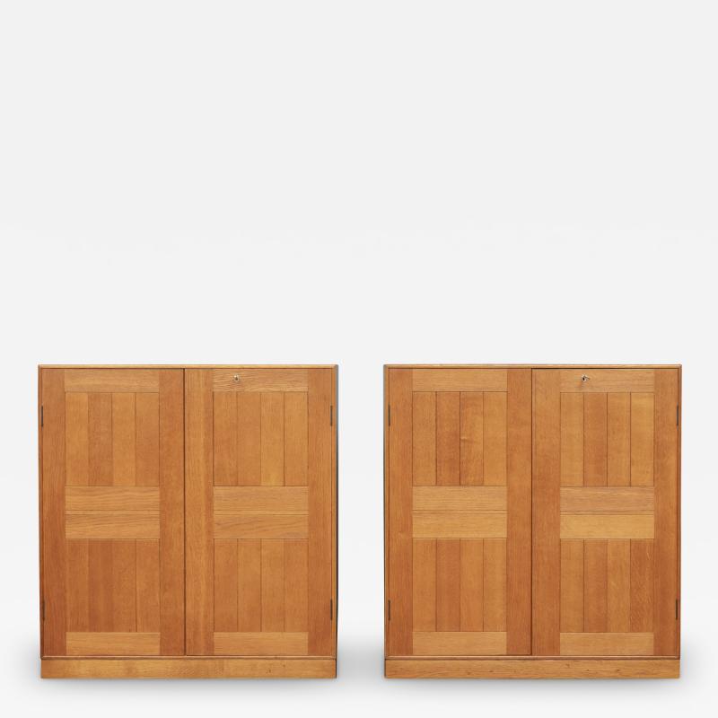 Mogens Koch Mogens Koch Oak Cabinets or Nightstands by Rud Rasmussen