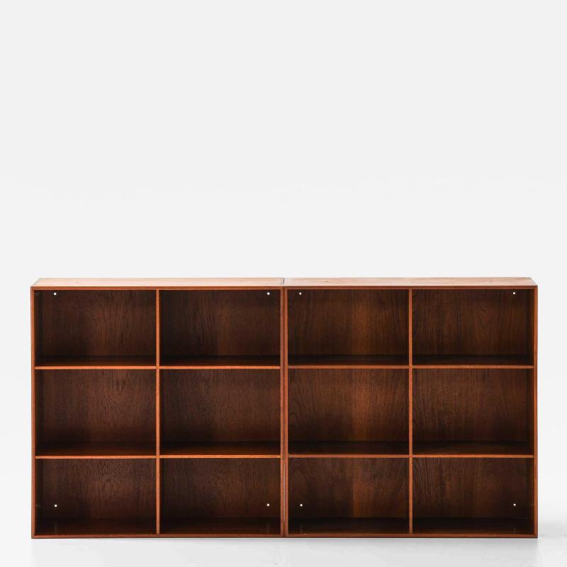 Mogens Koch Pair of Bookcases in Teak by Mogens Koch 1950s