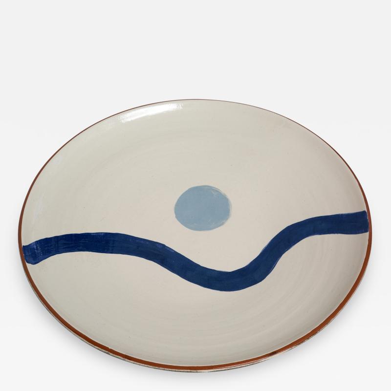Moises Tibau Large Ceramic Plate by Moises Tibau