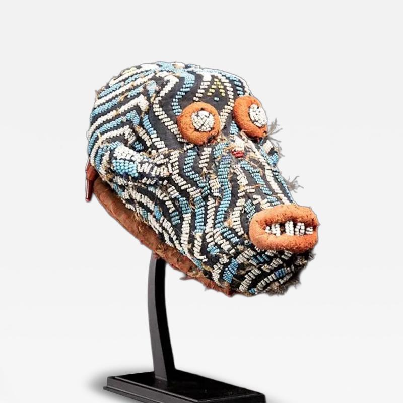 Monkey Skull from the Cameroon Grasslands covered with fabric