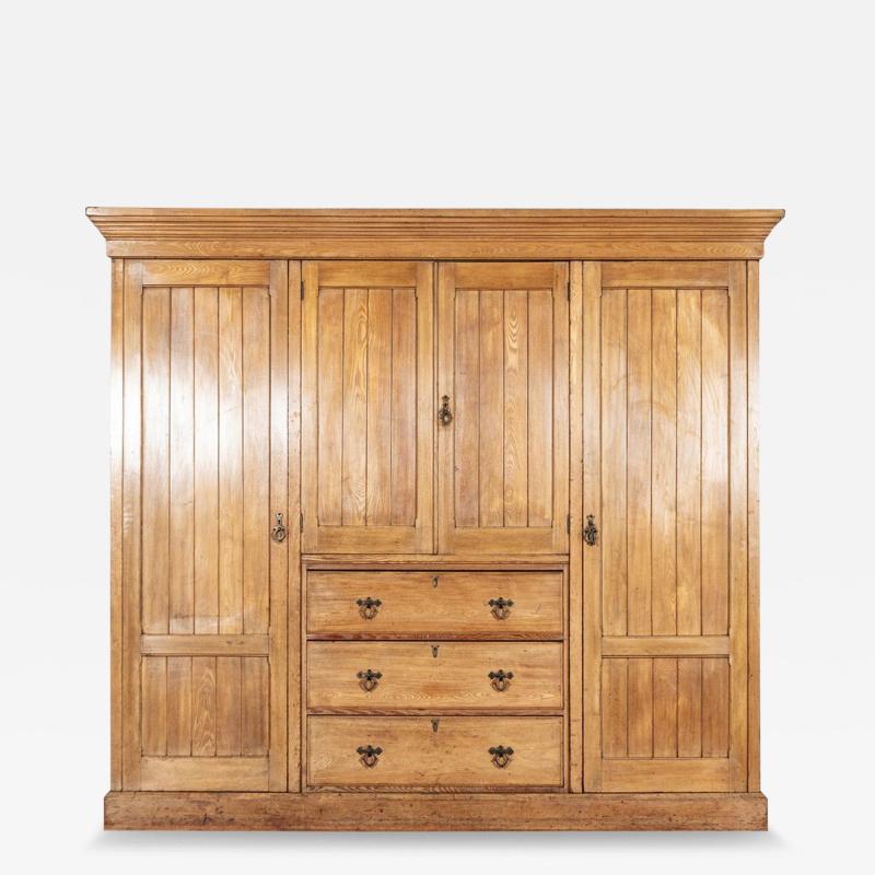 Monumental 19thC English Country House Ash Linen Press