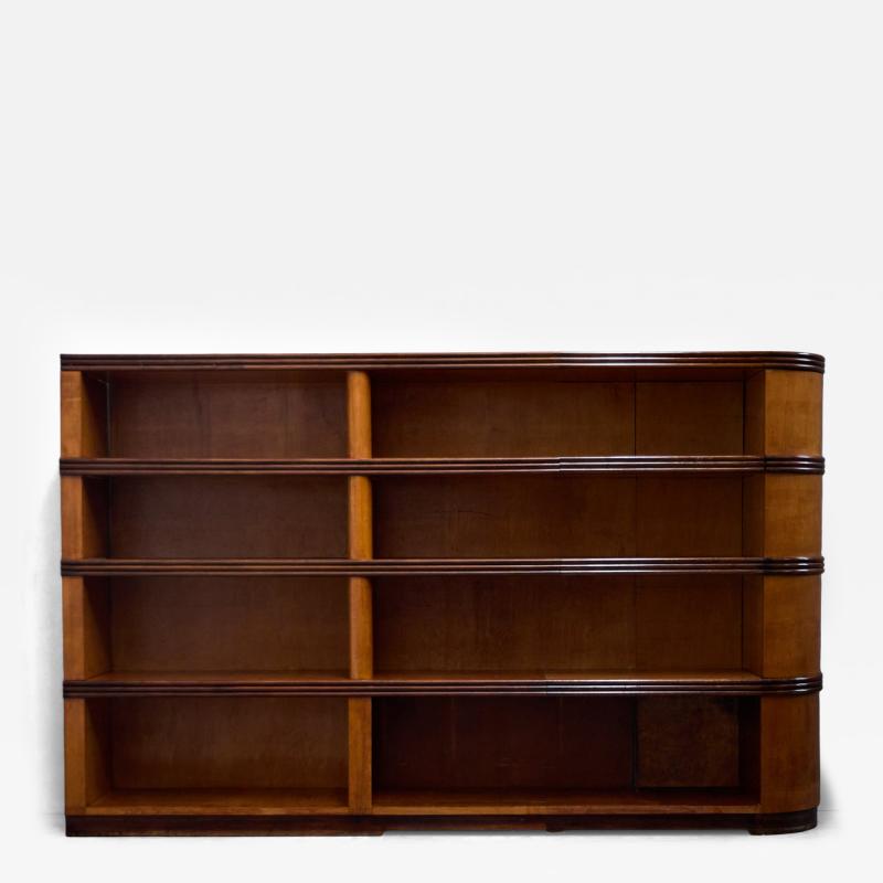 Monumental Art Deco Corner Display Cabinet Italy Mid 20th Century
