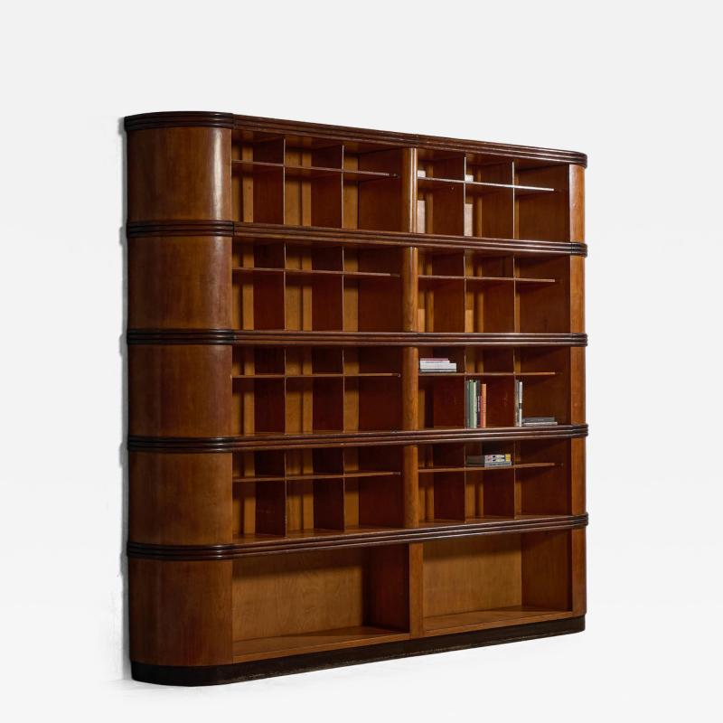 Monumental Art Deco Display Cabinet Italy Mid 20th Century