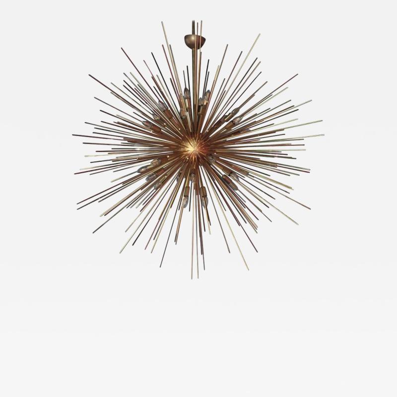 Monumental Brass Sputnik or Urchin Chandelier