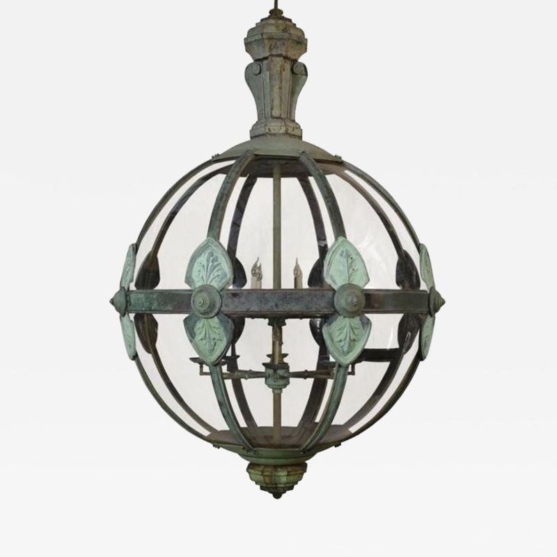 Monumental Copper Sixteen Light Globe Lantern
