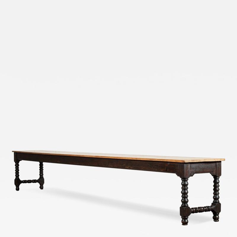 Monumental English 19thC Pine Convent Refectory Table