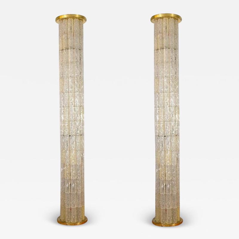 Monumental Floor Lamp Columns by JT Kalmar 1970