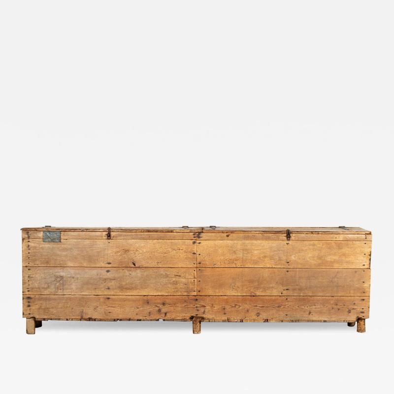 Monumental Georgian English Elm Pine Grain Counter
