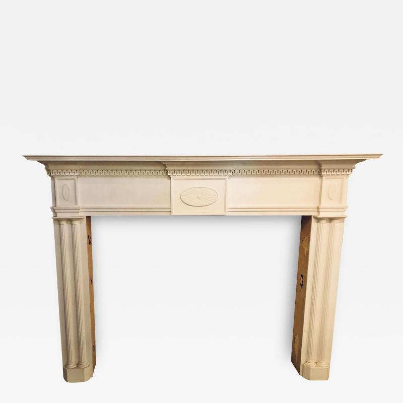 Monumental Hand Carved Neoclassical Fire Place Surrounds