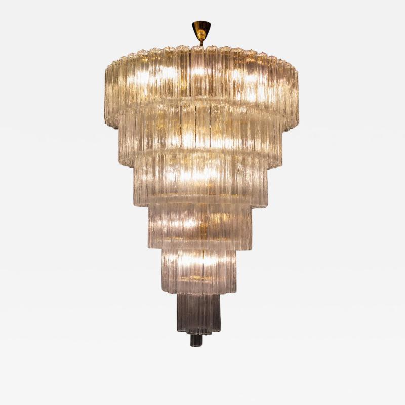 Monumental Italian Murano Glass Tronchi Chandelier