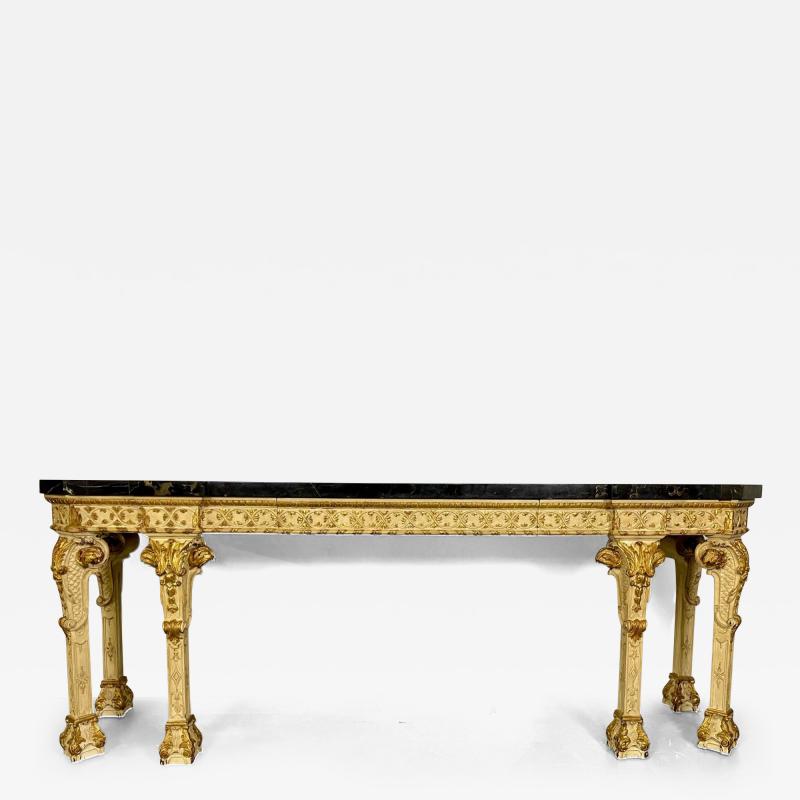 Monumental Marble Top Louis XV Style Console Sideboard Maison Jansen 19 Cent