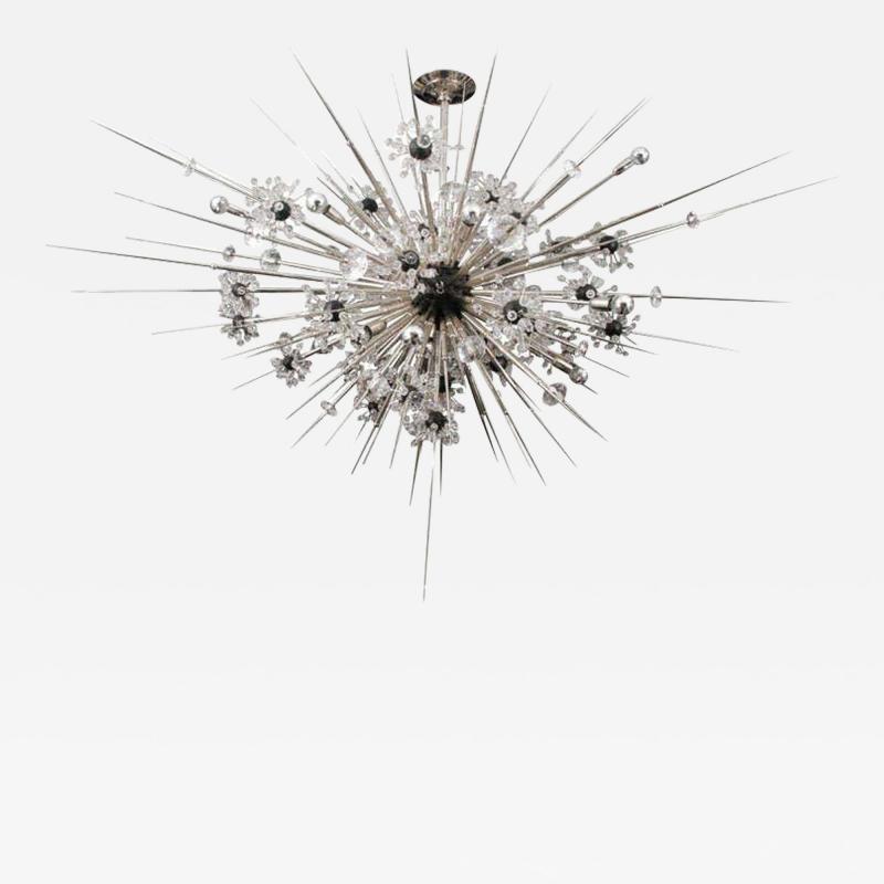 Monumental Nickel Plated Crystal Sputnik
