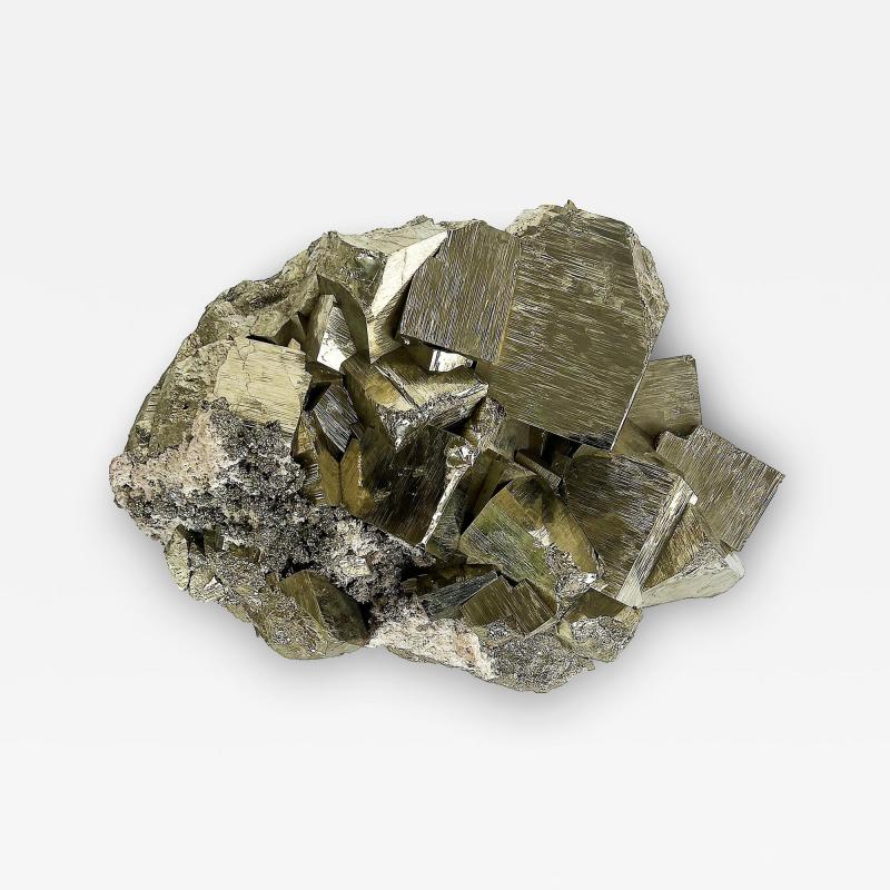 Monumental Peruvian Pyrite Cluster Weighing 92 lbs 