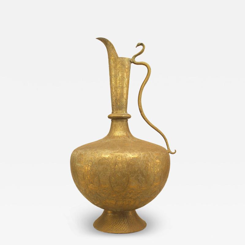 Moorish Style Brass Ewer