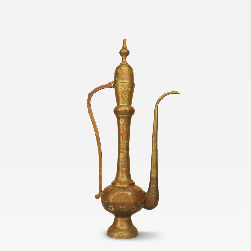 Moorish Style Brass Ewer