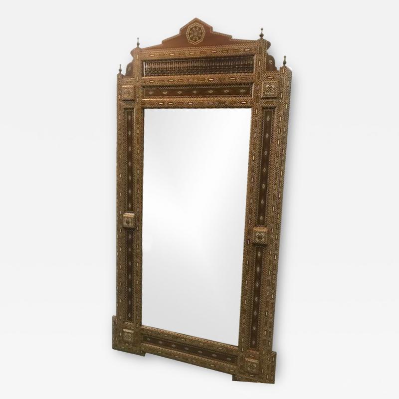 Moorish Style Mosaic Inlaid Two light Mirror