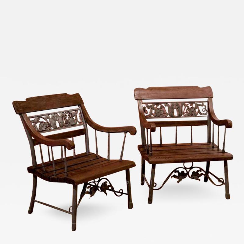 Morgan Colt Pair of Squirrel Motif Chairs