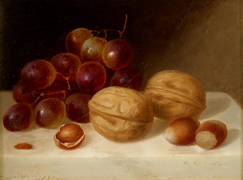 Morston Constantine Ream Still Life with Walnuts and Grapes