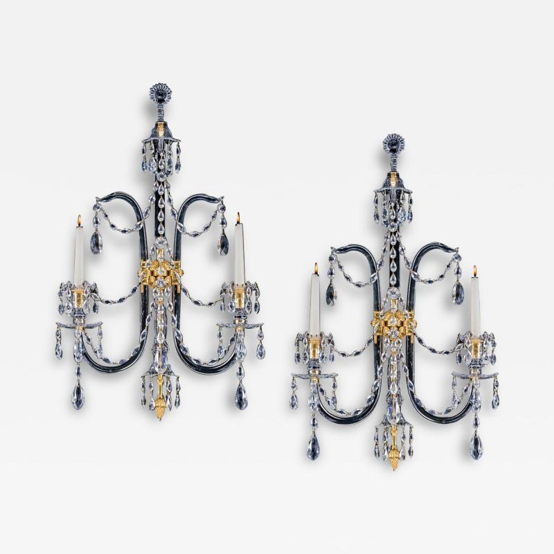 Moses Lafount A PAIR OF GEORGE III LAFOUNT WALL LIGHTS