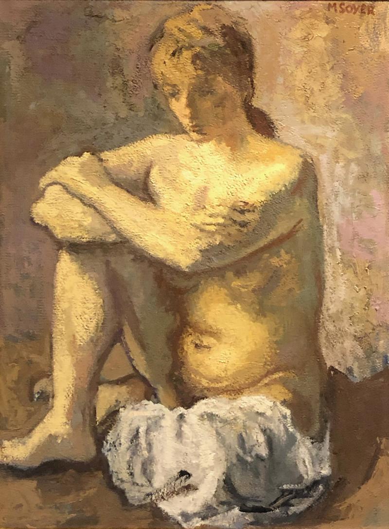 Moses Soyer Seated Nude