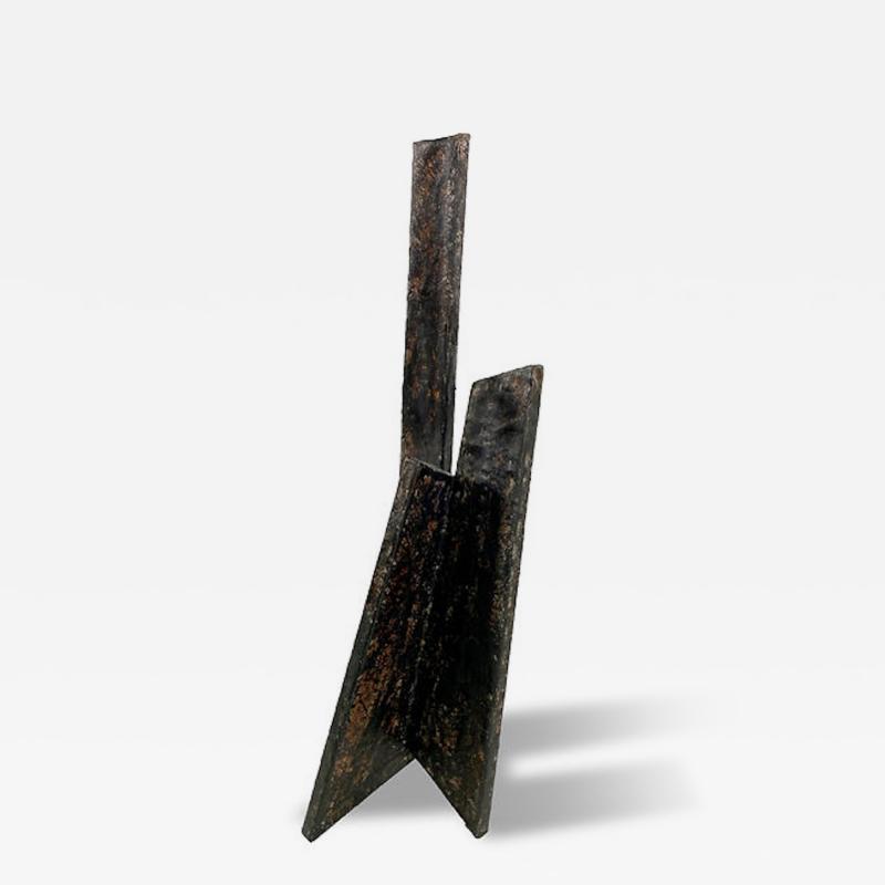 Moshe Y American Modern Abstract Expressionist Mixed Media Sculpture Moshe Y