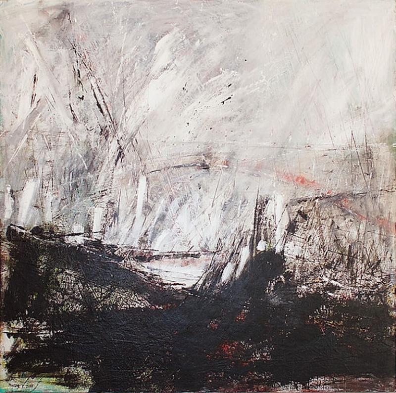 Moshe Y American Modern Abstract Mixed Media on Canvas Moshe Y