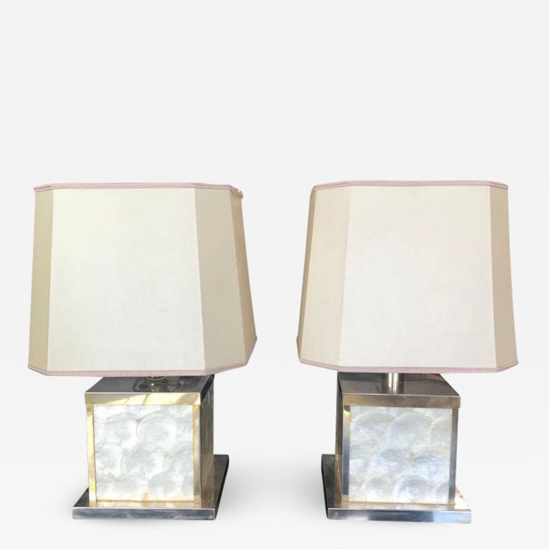 Mother of Pearl Lamps Italy 1960