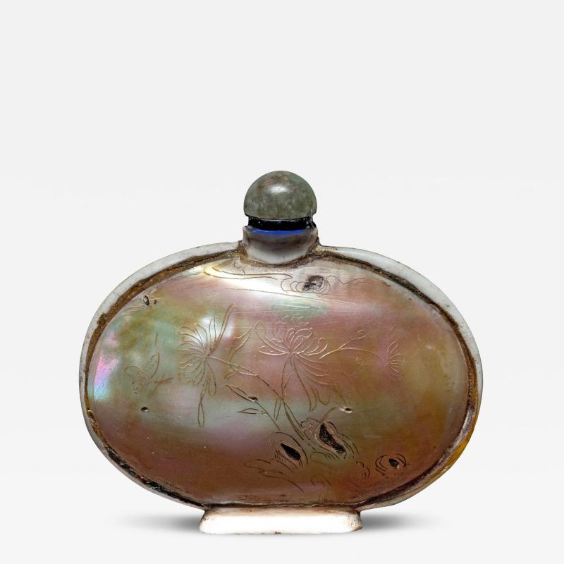 Mother of Pearl and Bone Snuff Bottle