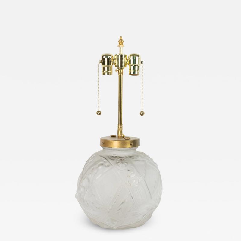 Muller Fr res French Art Deco Glass Muller Table Lamp