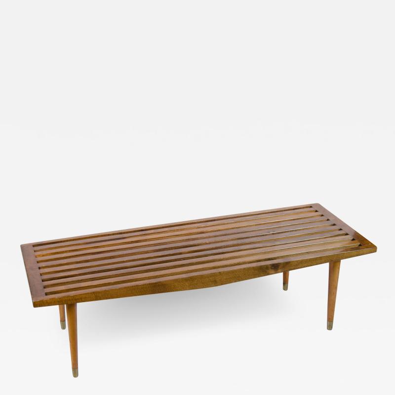 Multi toned Wooden Slat Bench