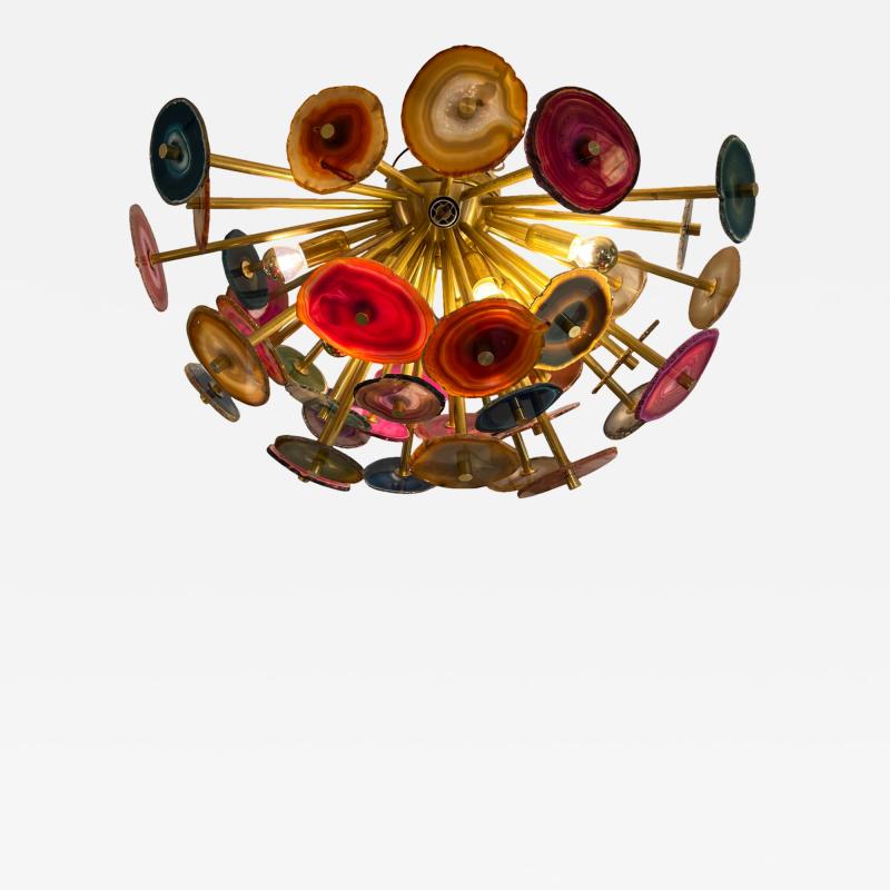 Murano Glass Agate Ceiling Light